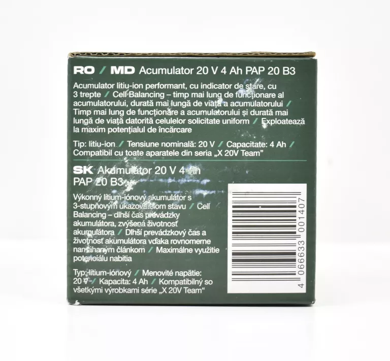AKUMULATOR PARKSIDE 20V 4AH PAP 20 B3