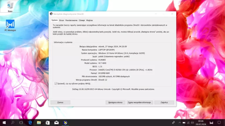laptop-huawei-matebook-d-156-i5-8250u-8gb-ddr4-256gb-ssd-pojemnosc-dysku-256