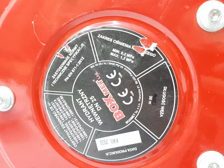 HYDRANT WEWNĘTRZNY BOXMET BN25 30M