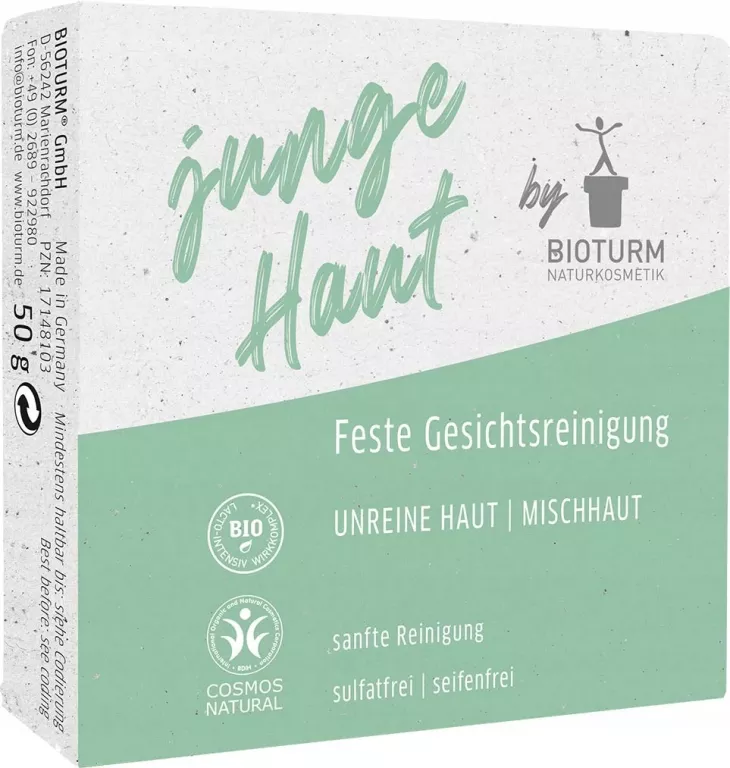 BIOTURM JUNGE HAUT KOSTKA DO MYCIA CERY MIESZANEJ 50G.