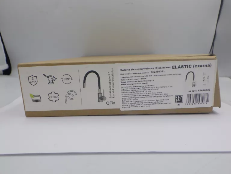 BATERIA KUCHENNA Z ELASTYCZNĄ WYLEWKĄ ELASTIC QUADRON