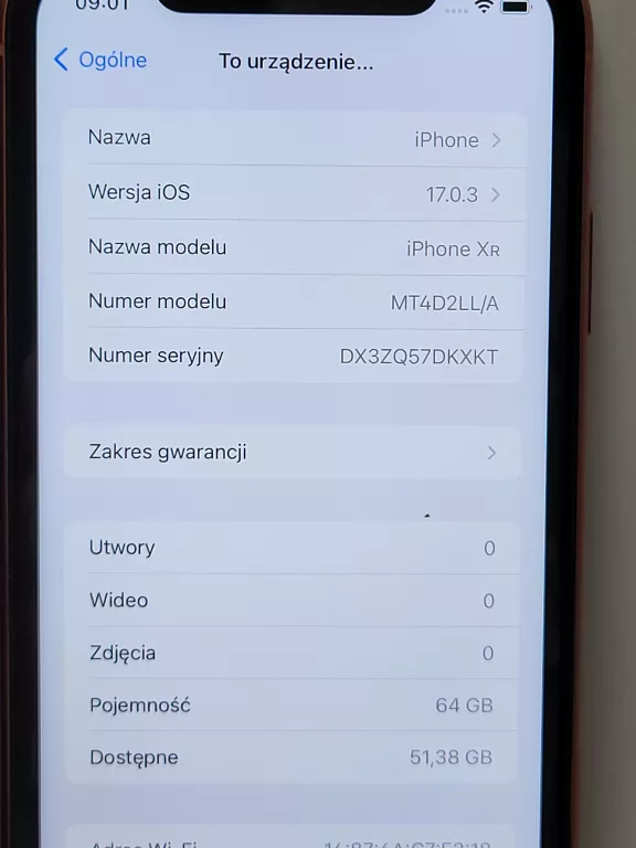 APPLE IPHONE XR 64GB 90%