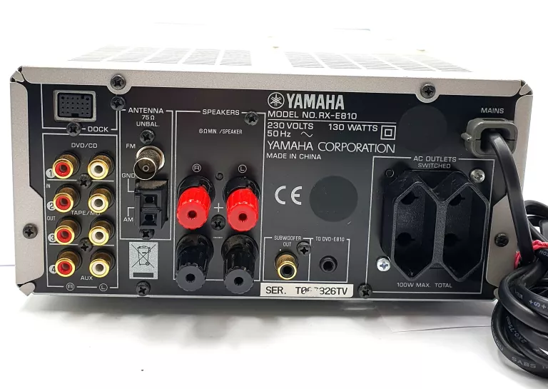 AMPLITUNER STEREO YAMAHA RX-E810 / DVD-E810 / 2 KOLUMNY ONKYO