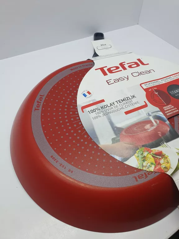 PATELNIA TEFAL 28 CM EASY CLEAN CZERWONA