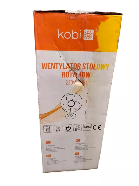WENTYLATOR BIURKOWY VOLTENO VO0020 21W BIAŁY