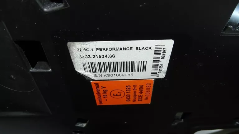 FOTELIK SAMOCHODOWY OBROTOWY RECARO ZERO.1 18KG