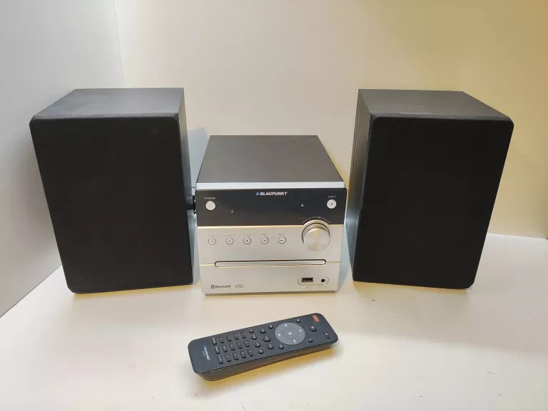MINI WIEŻA BLAUPUNKT MS12BT + 2X GŁOŚNIK + PILOT