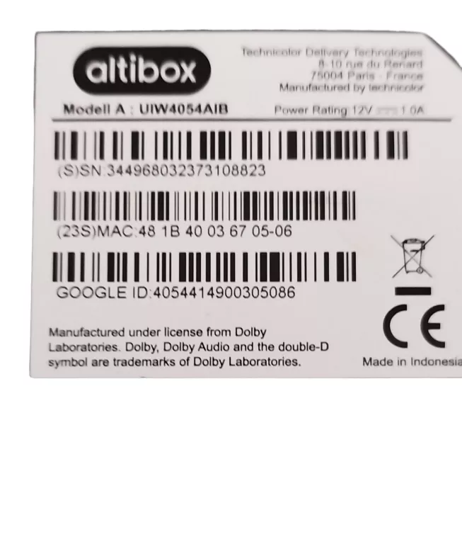 ALTIBOX UIW4054AIB +KPL