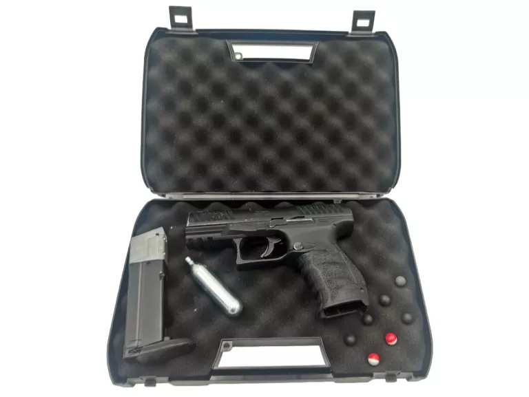 PISTOLET NA KULE GUMOWE CO2 WALTHER PPQ M2 T4E + WALIZKA + GAZ