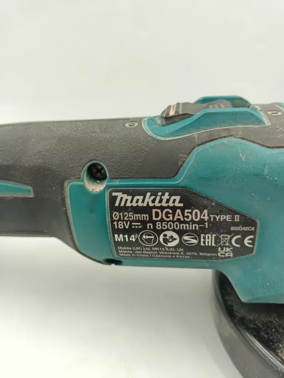 SZLIFIERKA KĄTOWA MAKITA DGA504 TYPE II