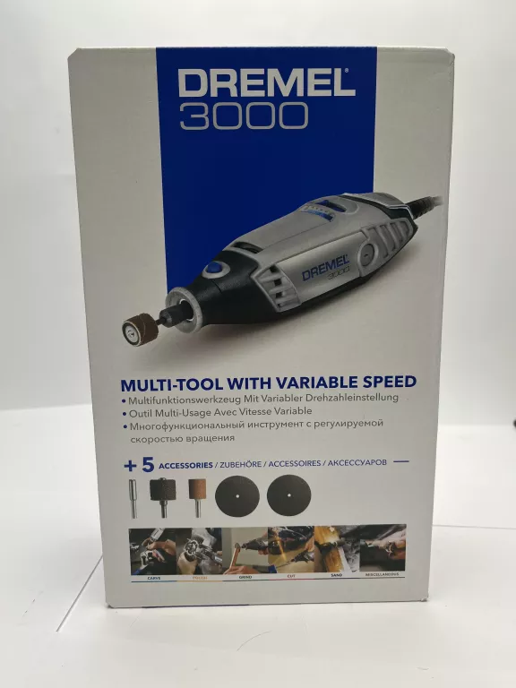 SZLIFIERKA WIELOFUNKCYJNA DREMEL 3000 KOMPLET