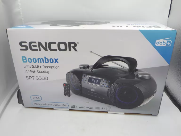 RADIO BOOMBOX SENCOR SPT6500 KOMPLET GW UBEZPIECZENIE