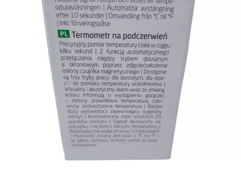MEDISANA TERMOMETR ELEKTRONICZNY BEZDOTYKOWY CZOŁO DO UCHA TMA67