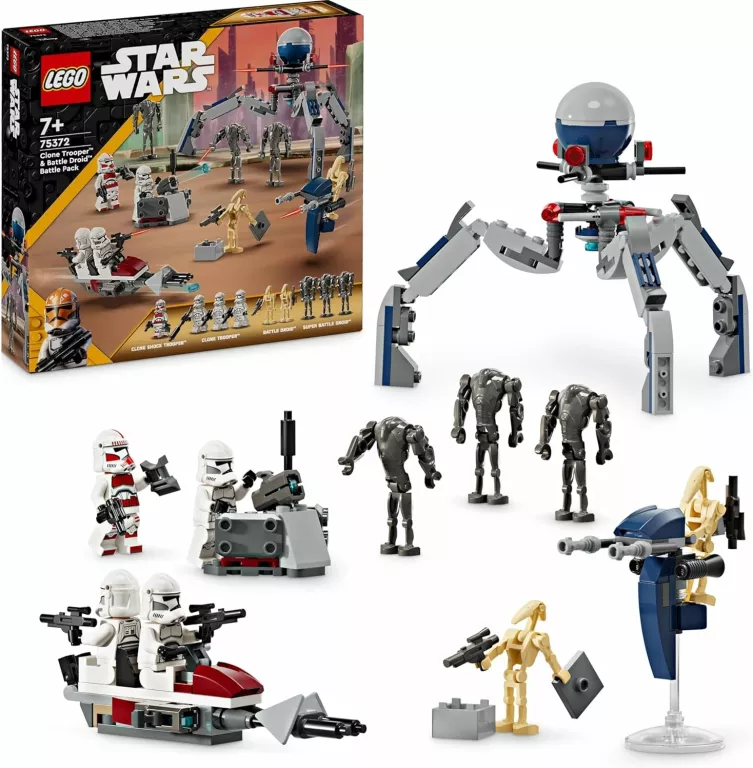 LEGO STAR WARS 75372 PAKIET BOJOWY CLONE TROOPER I BATTLE DROID