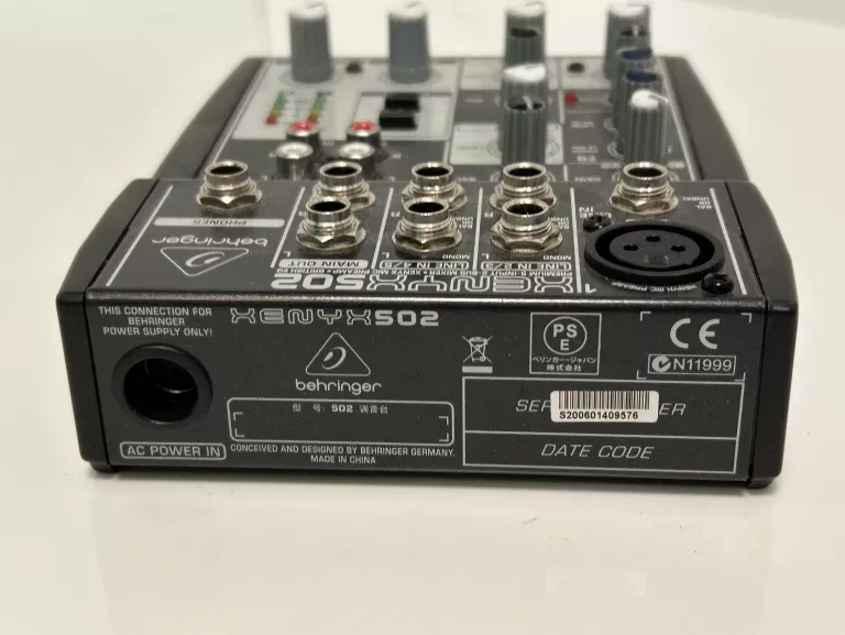 BEHRINGER XENYX 502 - MIKSER ANALOGOWY AUDIO SOLO
