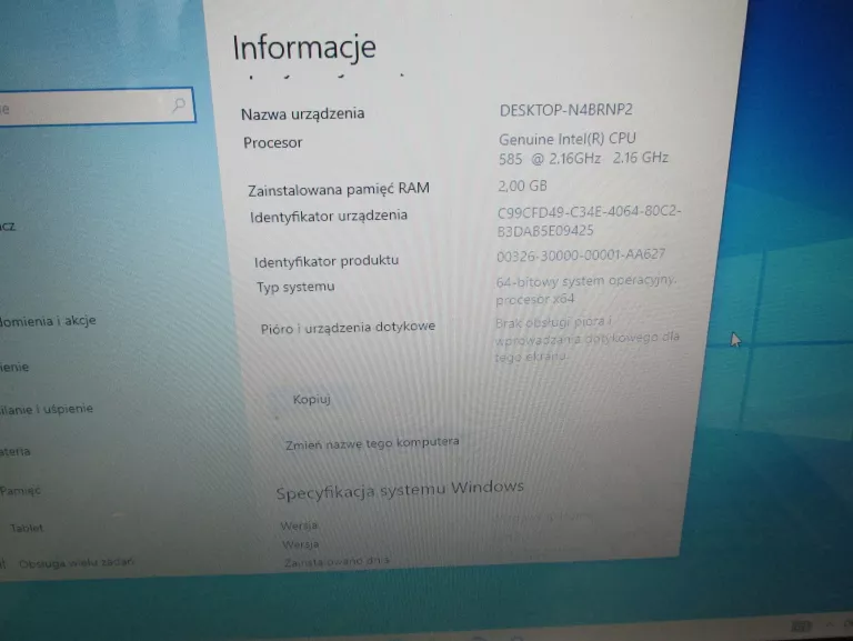 LAPTOP EMACHINES E520 2GB/160GB