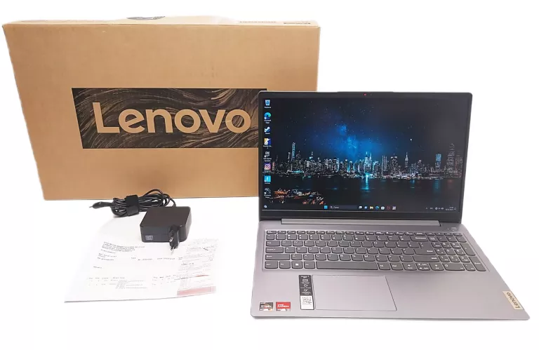LAPTOP LENOVO IDEAPAD 3-15 RYZEN 5-5500U 16GB 512GB + ŁAD PUD DOK ZAKUPU