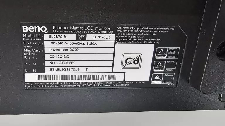 MONITOR LED BENQ EL2870-B