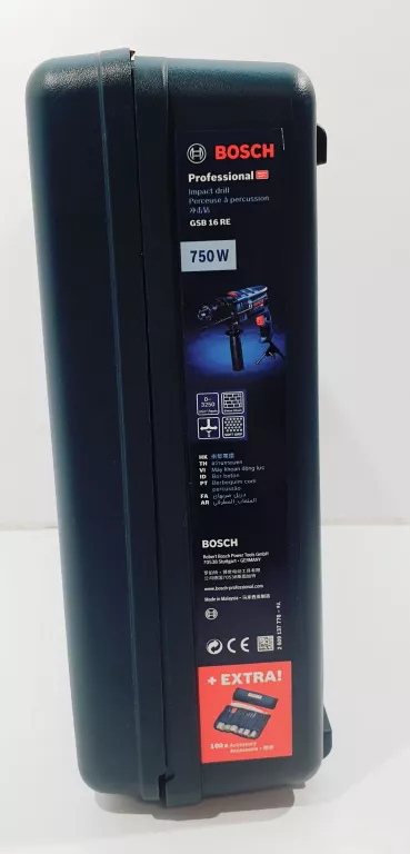 WIERTARKA UDAROWA 750W 16 RE BOSCH + WALIZKA
