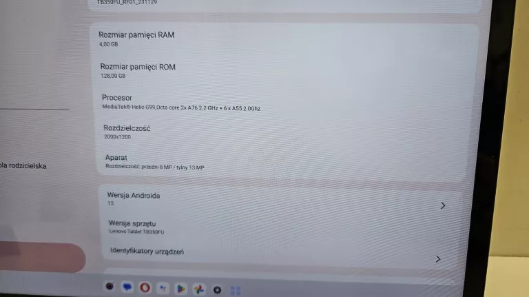 TABLET LENOVO TAB P11 (2ND GEN) 4GB/128GB + STACJA ŁADUJĄCA