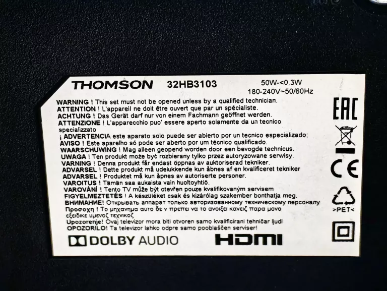 TELEWIZOR THOMSON 32HB3103