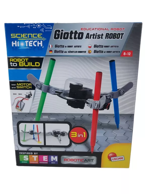 ZABAWKA HI-TECH GIOTTO ROBOT ARTYSTA 3W1 LISCIANI 73238