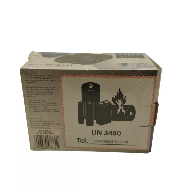 AKUMULATOR BATERIA LITOWO JONOWA LI-ION 20PROS SCHEPPACH 20V 2AH