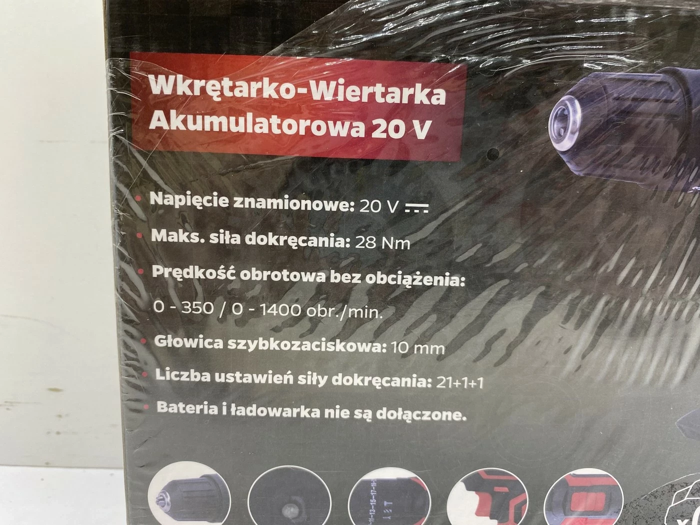 tooltec-wiertarko-wkretarka-akumulatorowa-20v-stan-powystawowy