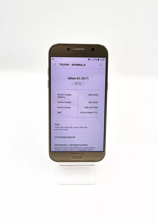 TELEFON SAMSUNG A5 2017 SM-A520F ZŁOTY