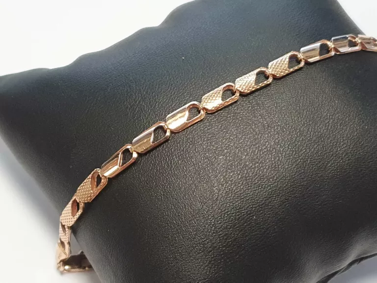 PIĘKNA ZŁOTA BRANSOLETKA RÓŻOWE ZŁOTO 585 MIDAS 19CM