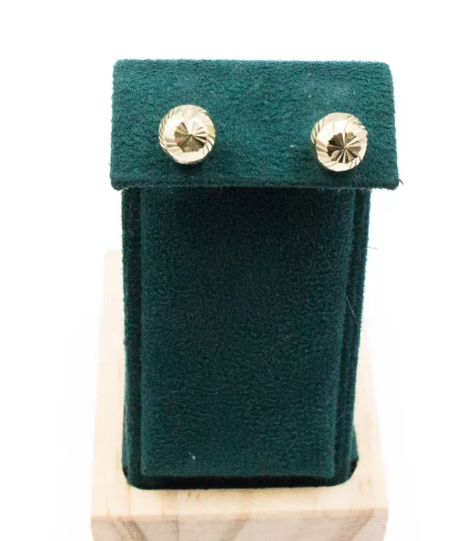 promocja-zlote-kolczyki-zdobione-kulki-na-sztyft-14-k-13g-7-mm-stan-11323-238058