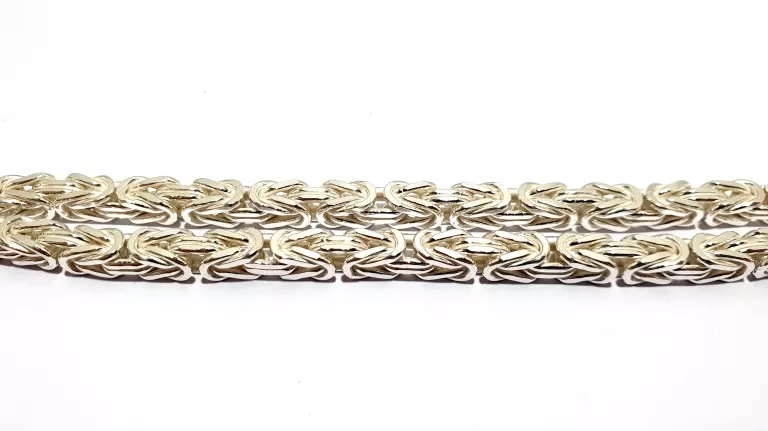 DIAMENTOWY SREBRNY ŁAŃCUSZEK KRÓLEWSKI PR 925 60CM SZEROKOŚĆ 4MM 84,81G