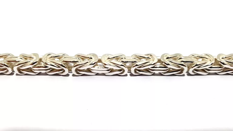 DIAMENTOWY SREBRNY ŁAŃCUSZEK KRÓLEWSKI PR 925 60CM SZEROKOŚĆ 4MM 84,81G