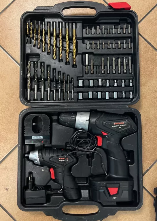 WKRĘTARKA TOOLTEC 4.8V + TOOLTEC 18V+AKU USZKODZONA