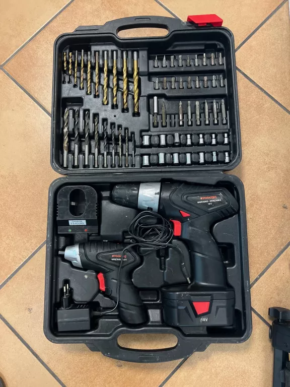 WKRĘTARKA TOOLTEC 4.8V + TOOLTEC 18V+AKU USZKODZONA
