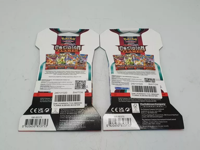 POKEMON TCG OBSIDIAN FLAMES SLEEVED BOOSTER