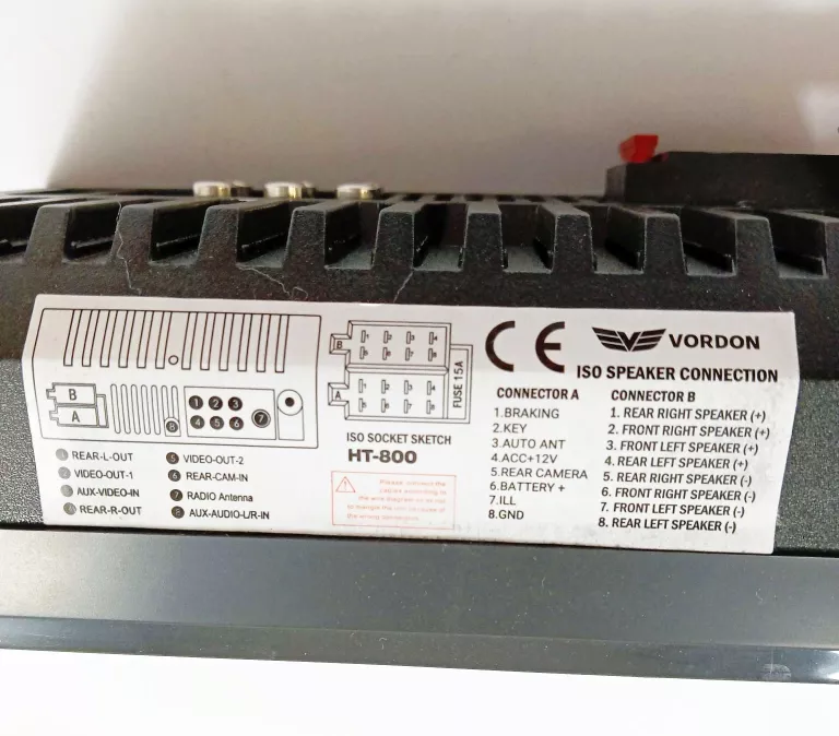 RADIO SAMOCHODOWE VORDON HT-800 JERSEY 2-DIN