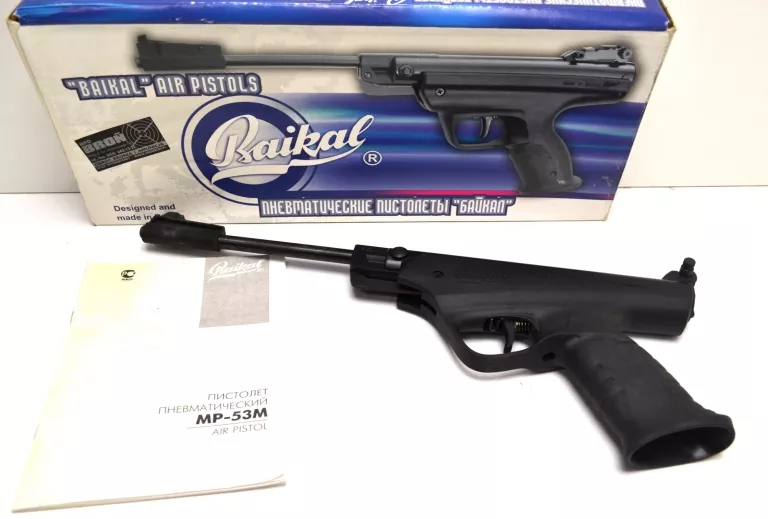 PISTOLET WIATRÓWKA BAIKAŁ IŻ IZH MP-53M + PUDEŁKO