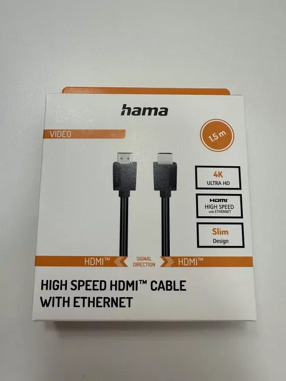 KABEL HDMI HAMA 1,5M HIGH SPEED