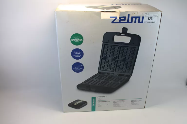 GOFROWNICA ZELMER ZWM0001 CZARNY 1400 W