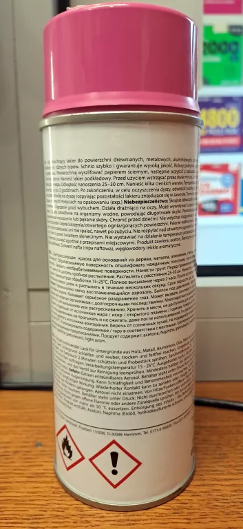 SPRAY 400ML RAL 4003 RÓŻOWY POŁYSK DECO LACK PERFECT LAKIER