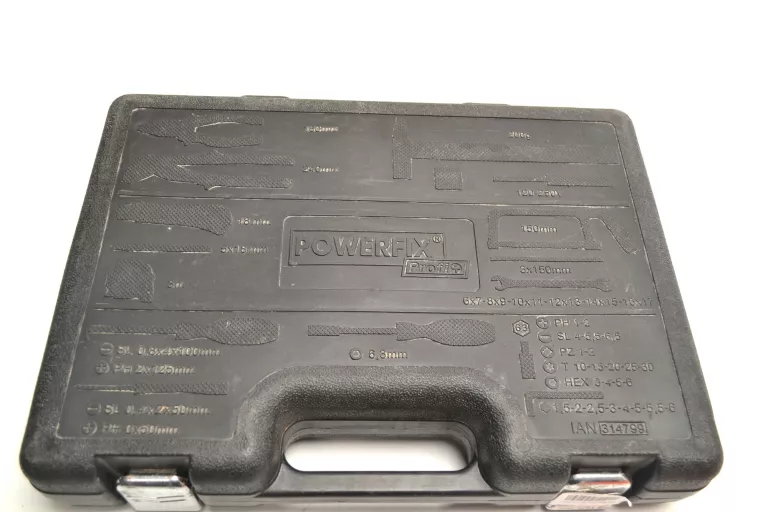 ZESTAW NARZĘDZI POWERFIX IAN314799 WALIZKA BRAK PIŁKI