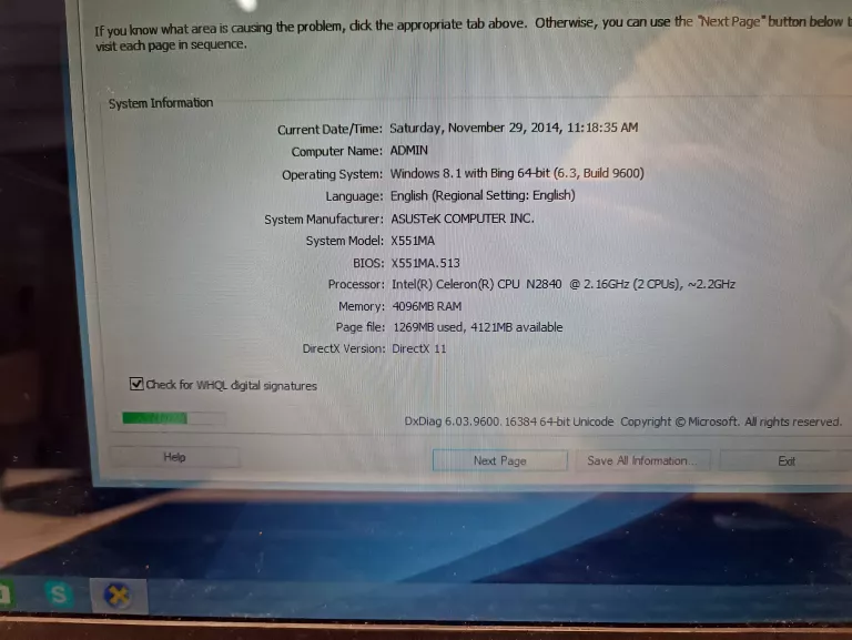 LAPTOP ASUS X551M + ŁADOWARKA