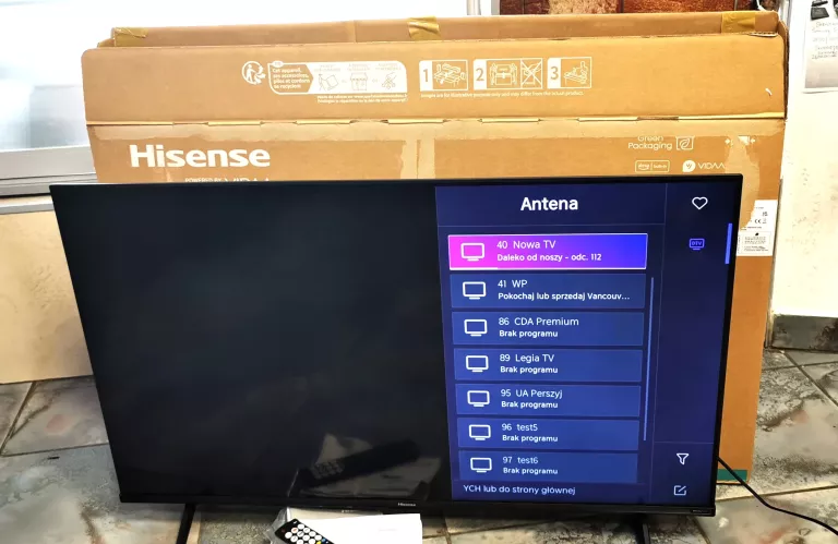 TELEWIZOR HISENSE 43A6K 43" LED SMART TV