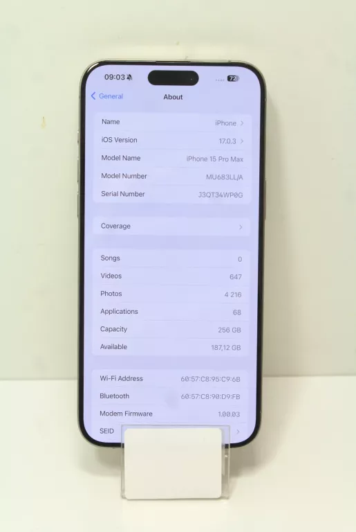 TELEFON APPLE IPHONE 15 PRO MAX 8/256GB