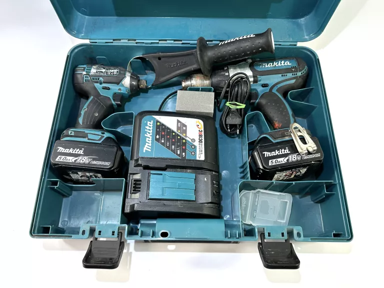 WIERTARKO-WKRĘTARKA UDAROWA MAKITA 18 V + ZAKRĘTARKA UDAROWA MAKITA DTD152