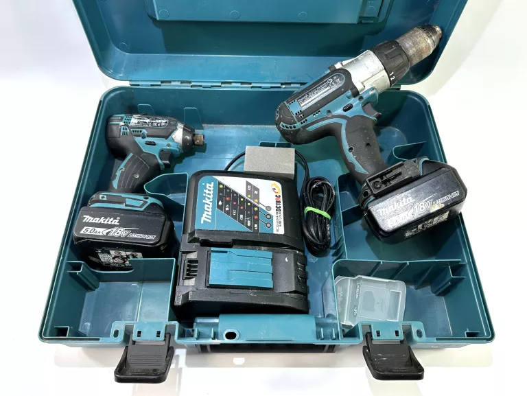 WIERTARKO-WKRĘTARKA UDAROWA MAKITA 18 V + ZAKRĘTARKA UDAROWA MAKITA DTD152