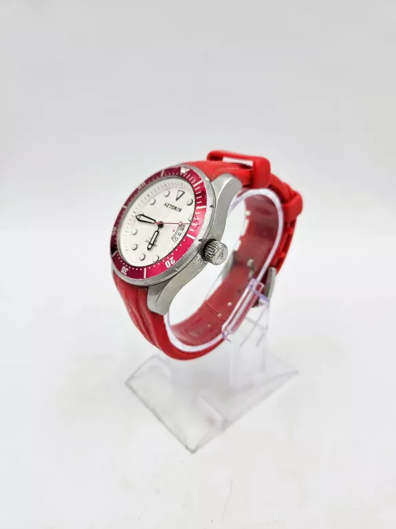 ZEGAREK AZTORIN A038.G159 CZERWONY PASEK