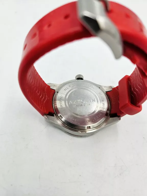 ZEGAREK AZTORIN A038.G159 CZERWONY PASEK