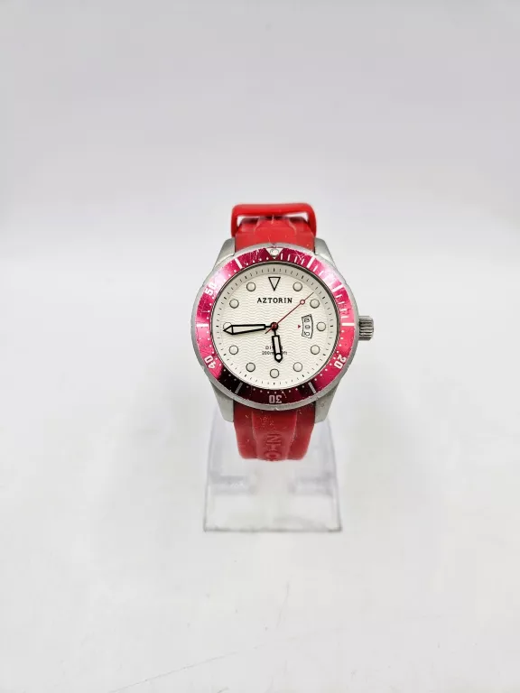 ZEGAREK AZTORIN A038.G159 CZERWONY PASEK